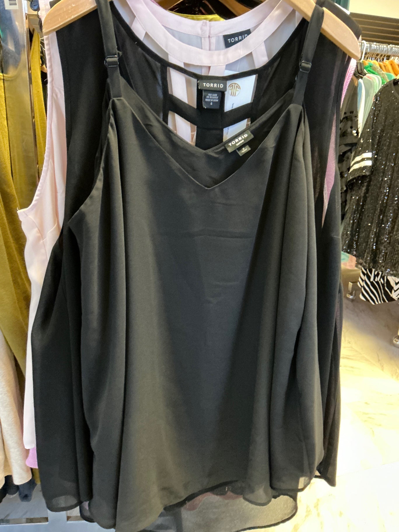 Torrid Sleeveless Blouse 2 Black