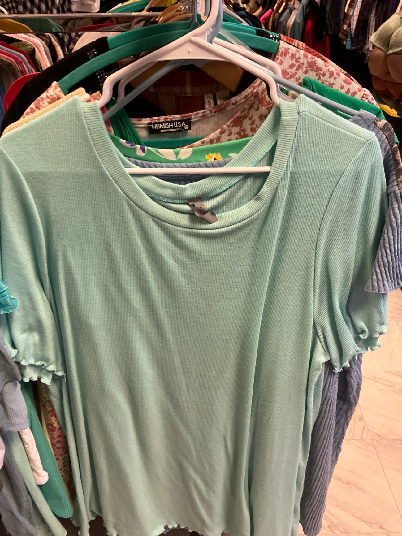 Heimish USA T-Shirt 3XL Mint Green