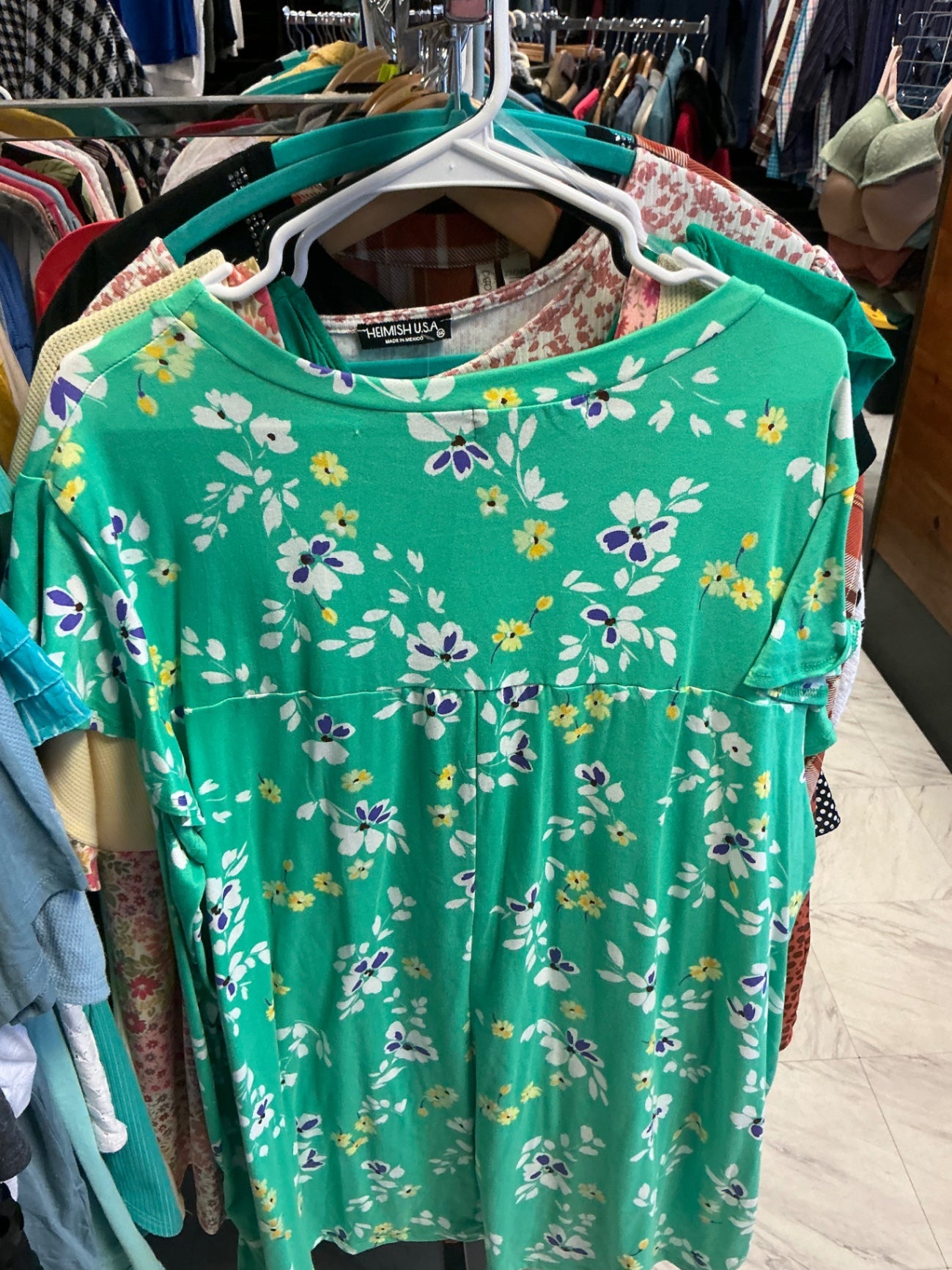 Haptics Blouse 3XL Green Floral