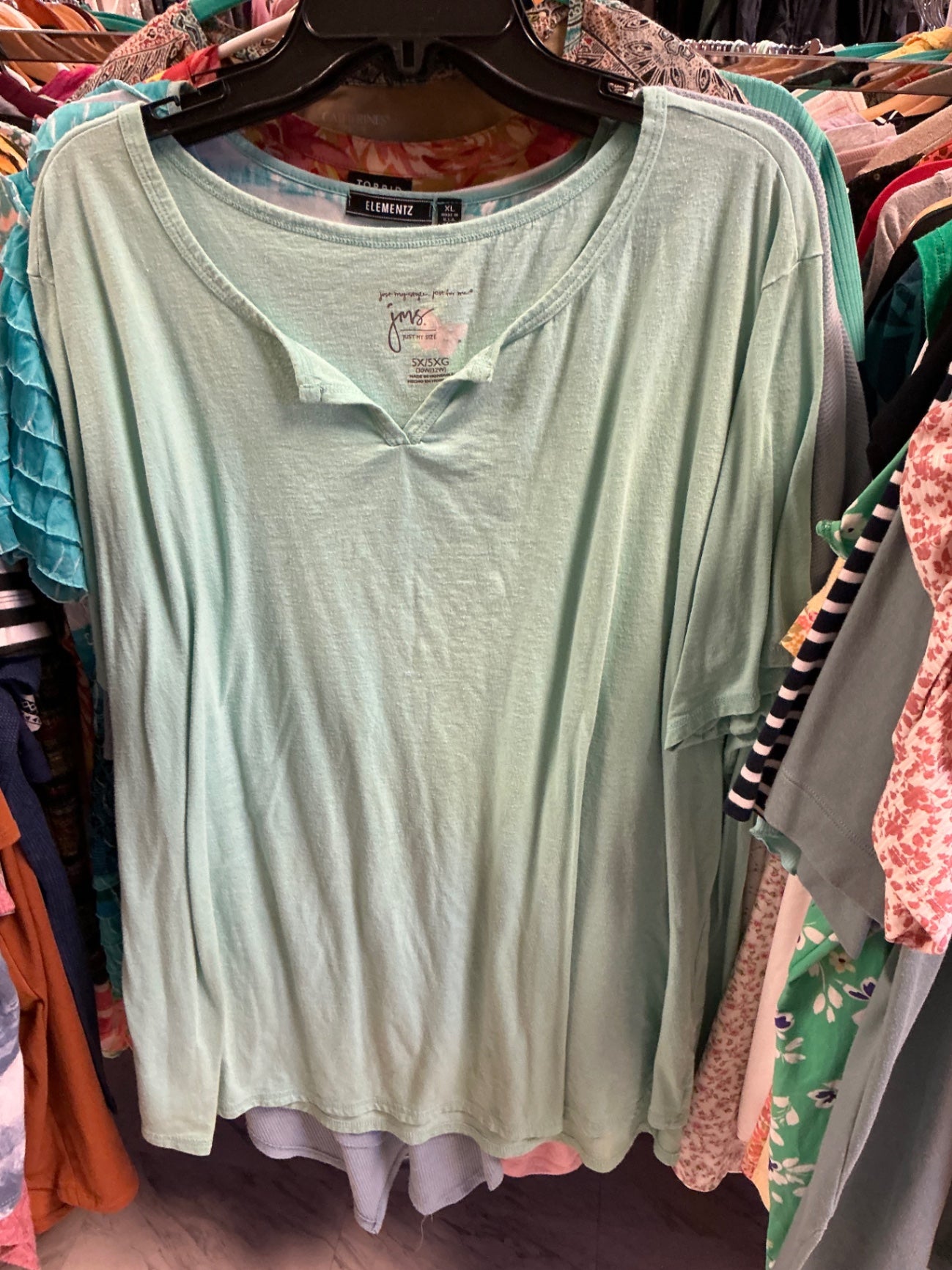 Just My Size T-Shirt Aqua