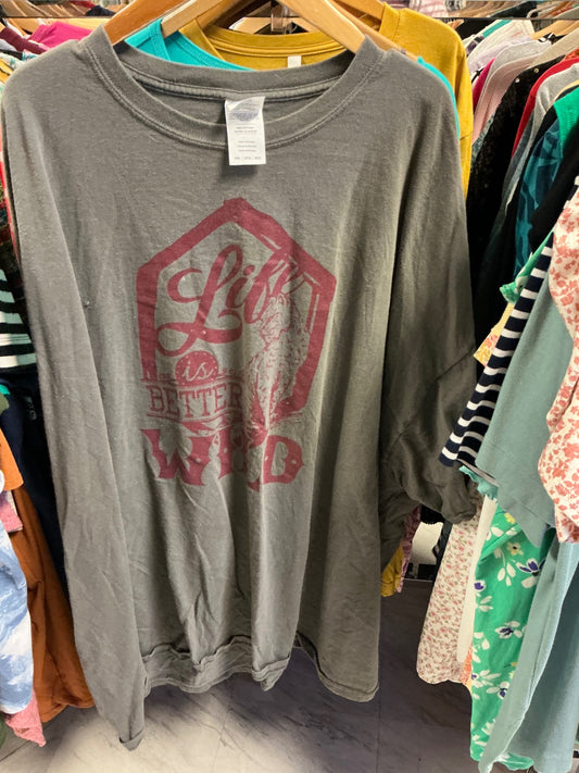 Gildan Screen-print T-Shirt 5XL Gray