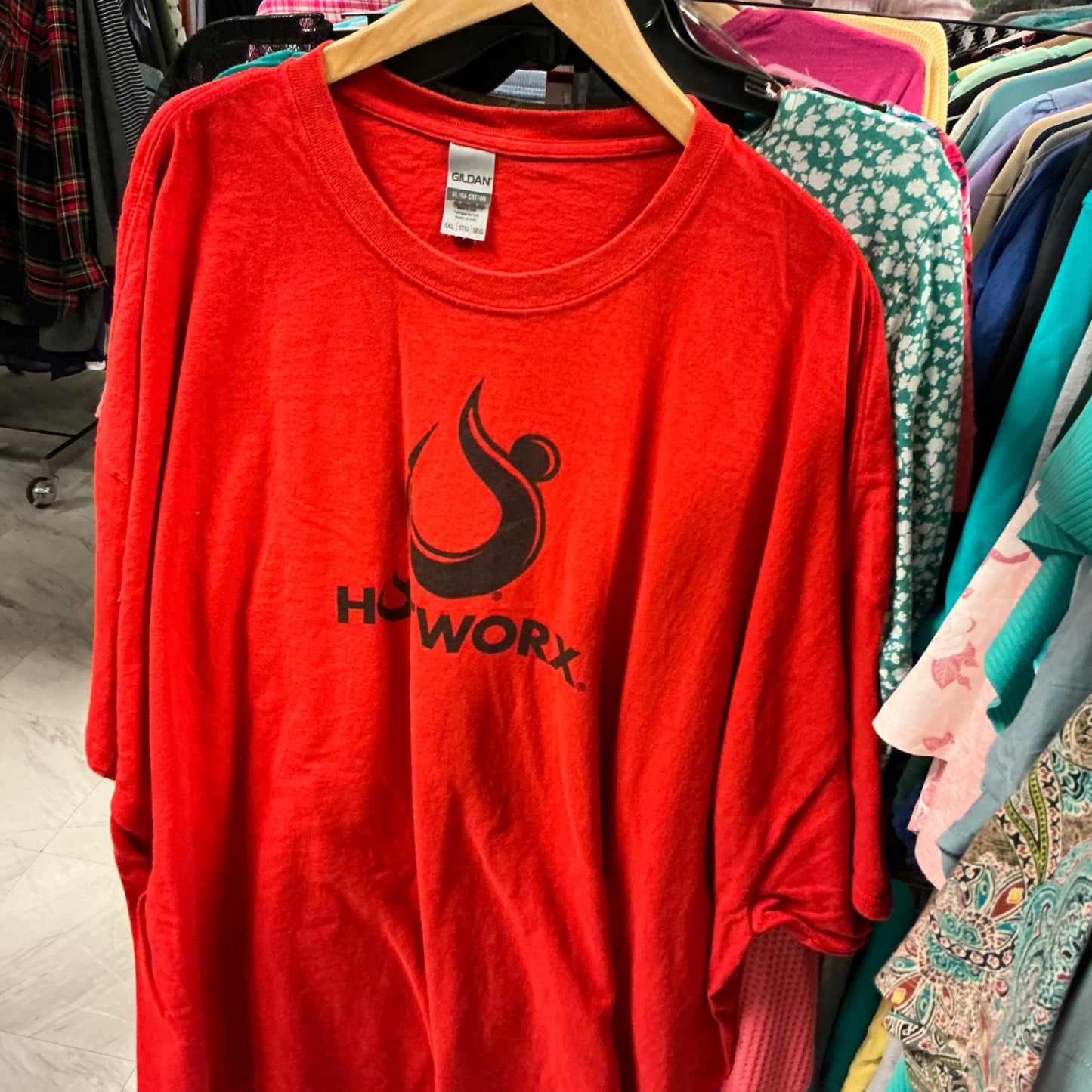 Gildan T-Shirt 5XL Red Hotworx
