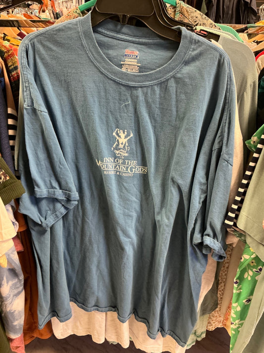 Hanes Screen Print T-Shirt 3XL Blue