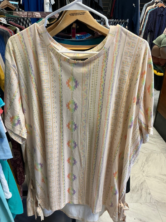 L & B Tunic 3X Pastel