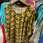 NY Collection Blouse 2X Yellow and black