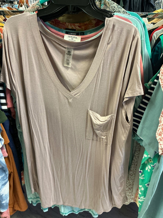 Mono b T-Shirt 3X Taupe NWOT