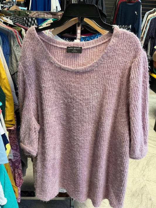 Lane Bryant Short Sleeve Sweater 22/24 Pink