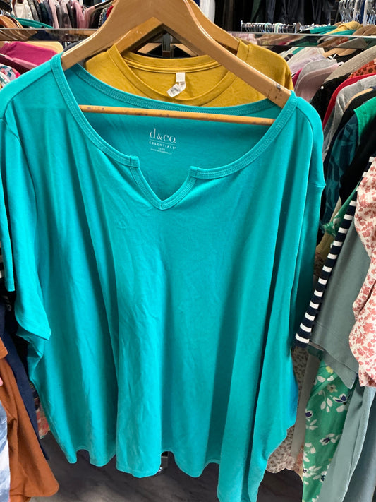d&co Essentials Tunic Top 5X Teal