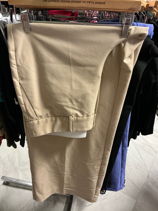 Lane Bryant Dress Slacks Wide Leg 14 Khaki