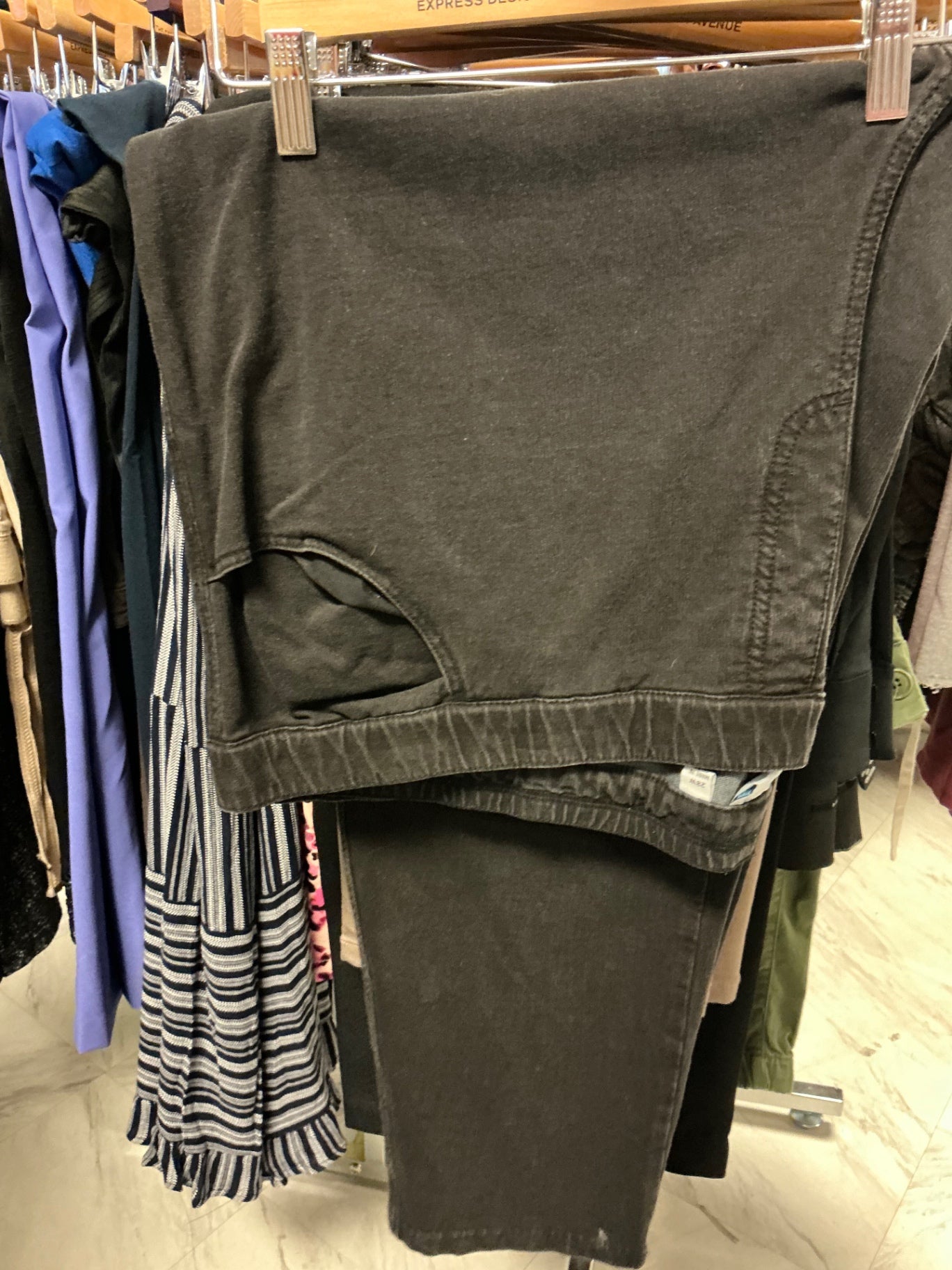 D & Co Jeggings 28W Black