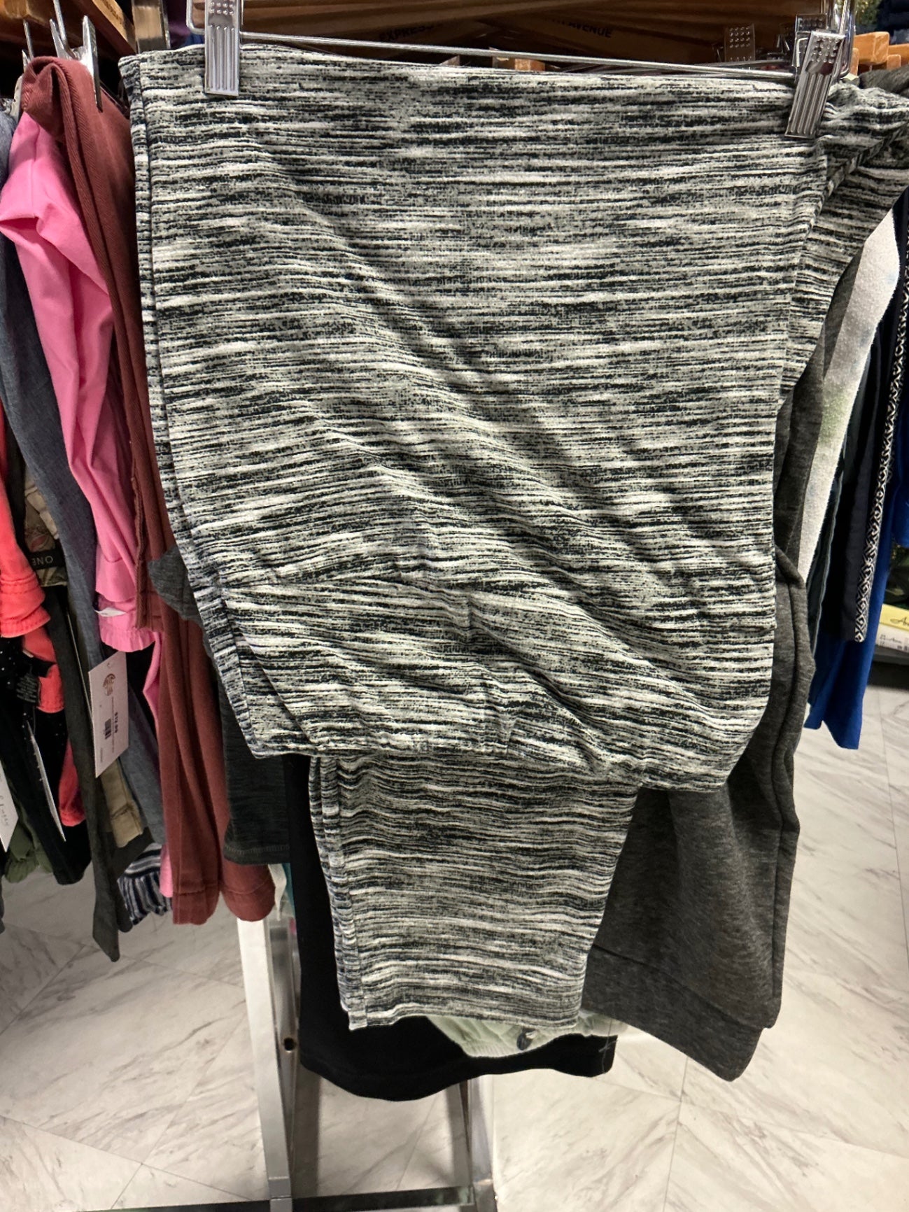 Terra & Sky Athletic Pant 5X Gray Marled