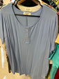 Zenana Tunic Top 3X Light Blue NWOT