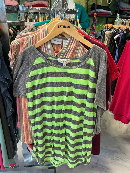 Derek Plus T-Shirt 1X Green and Grey