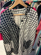Truth+Style Button-Up Shirt 3X Black and White