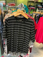 Who What Wear T-Shirt XL Black with white stripes