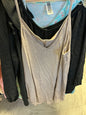 Unknown Tank Top 3X Beige with white stripes