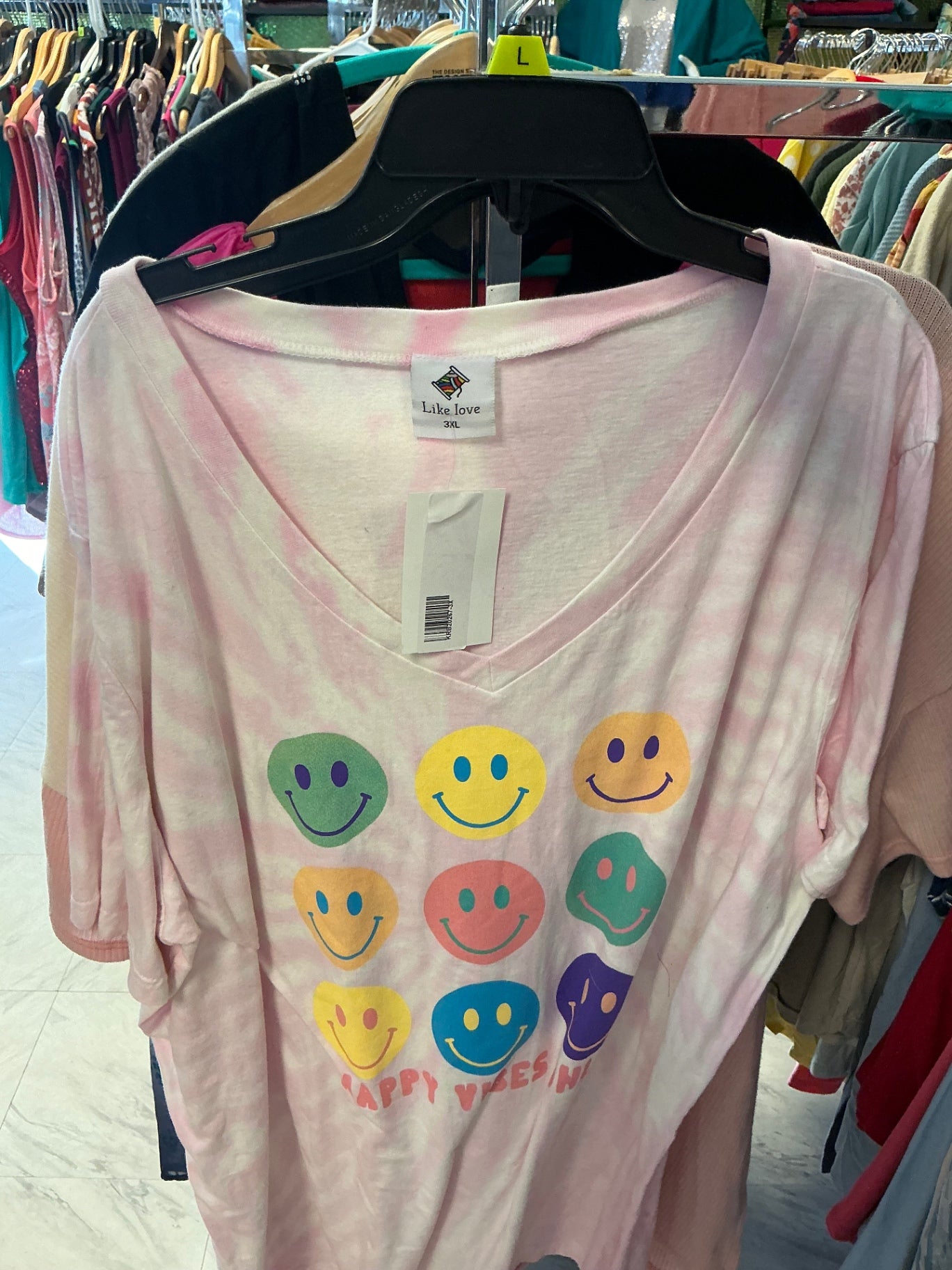 Like Love T-Shirt 3XL Light Pink NWT