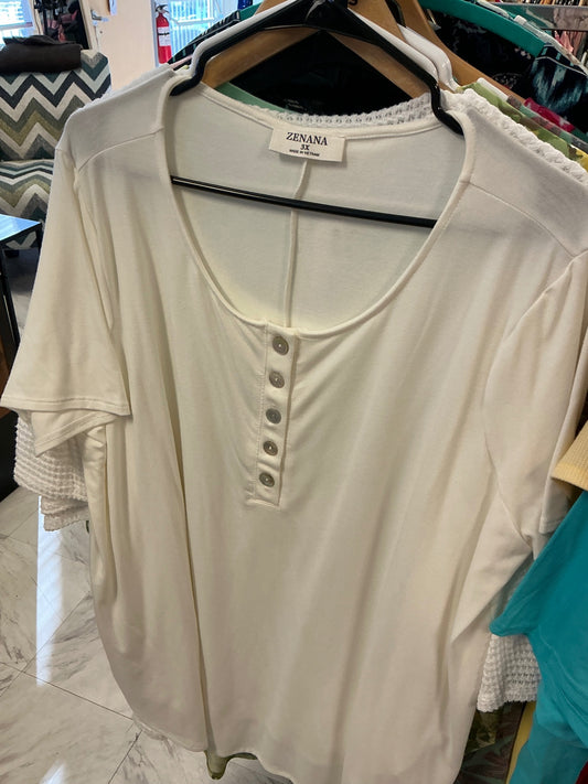 Zenana T-Shirt 3X White