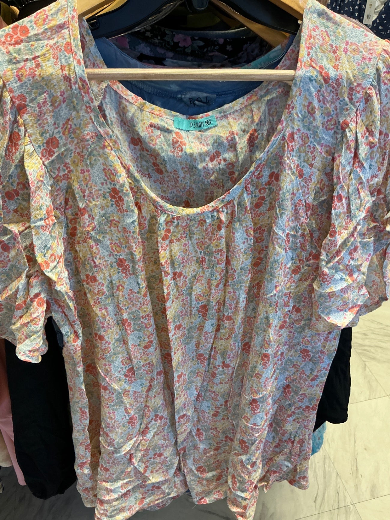 P. S. Kate Blouse 3X Multicolor