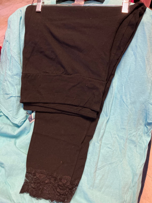 Studio 1886 Leggings 2X Black NWOT