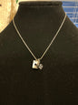 Necklace Silver Dice/Card