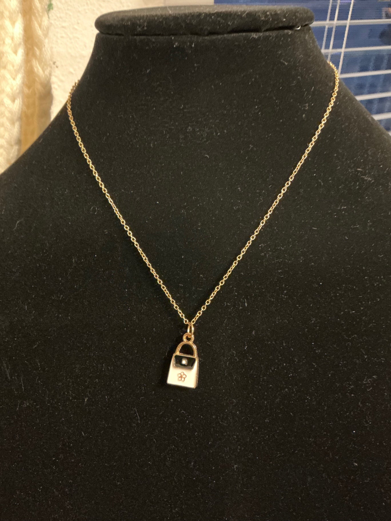 Necklace Gold Purse