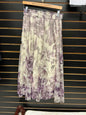 EST. 1946 Midi Skirt 22/24 Purple and Cream Floral