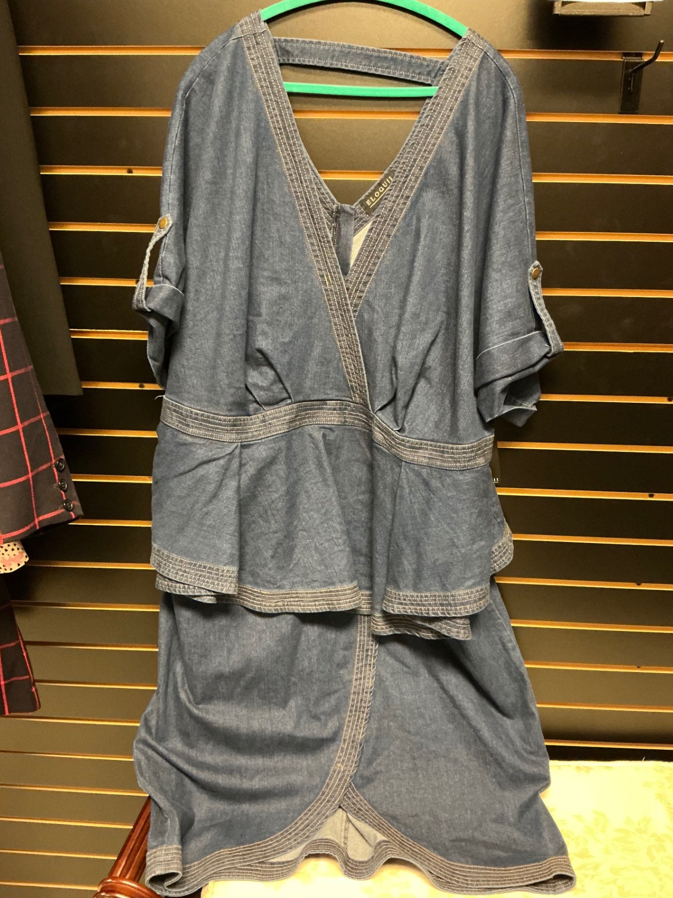 Eloquii Dress 28 Blue NWT