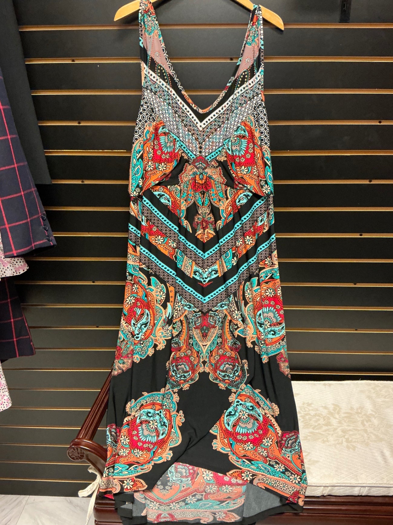 One World Maxi Dress 2X Multicolor