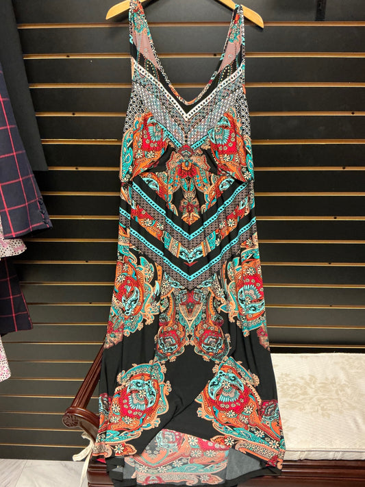 One World Maxi Dress 2X Multicolor