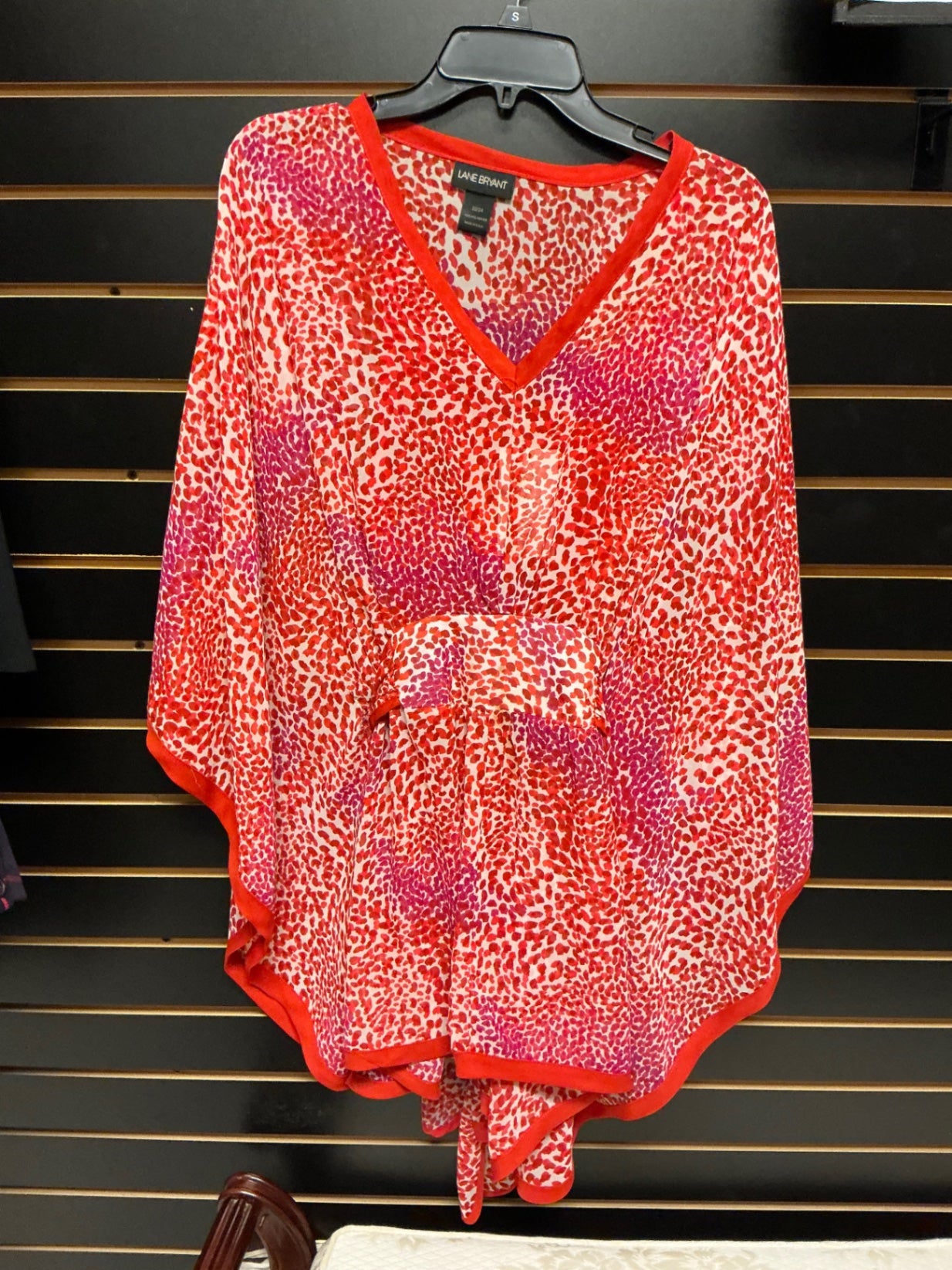 Lane Bryant Kaftan 22/24 Red and Pink
