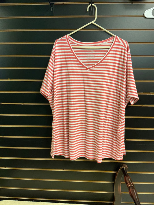 Terra & Sky T-Shirt 3X Coral and White