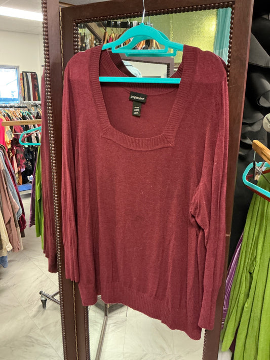 Lane Bryant Sweater 22/24 Burgundy