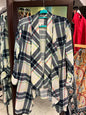 New York Laundry Plaid Cardigan 3X Multicolor