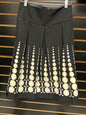 Unknown Skirt 16 Black with white and yellow patterns