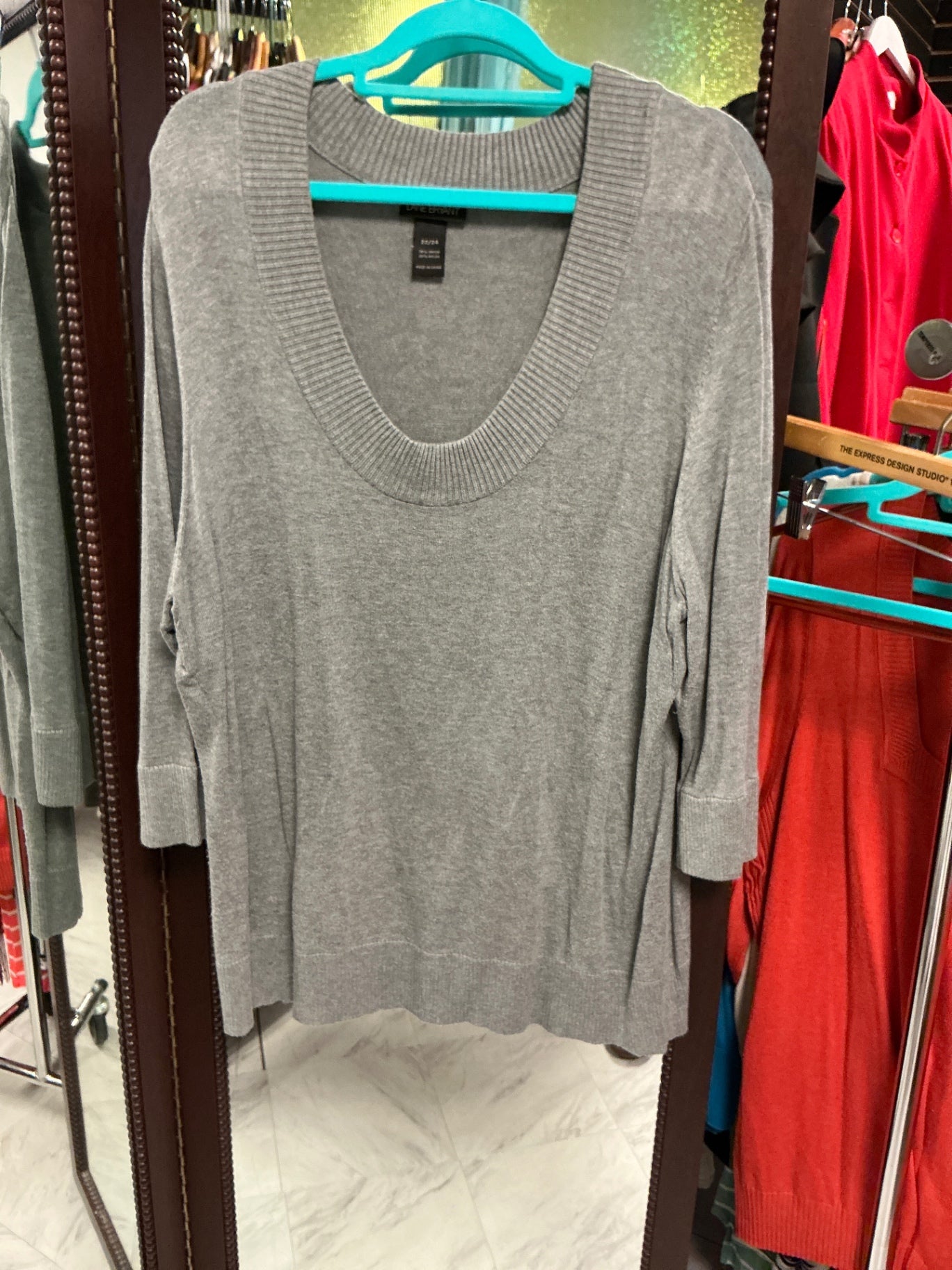Lane Bryant Sweater 22/24 Gray