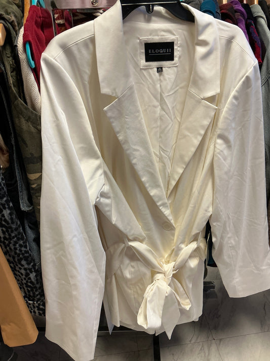 Eloquii Blazer 28 White