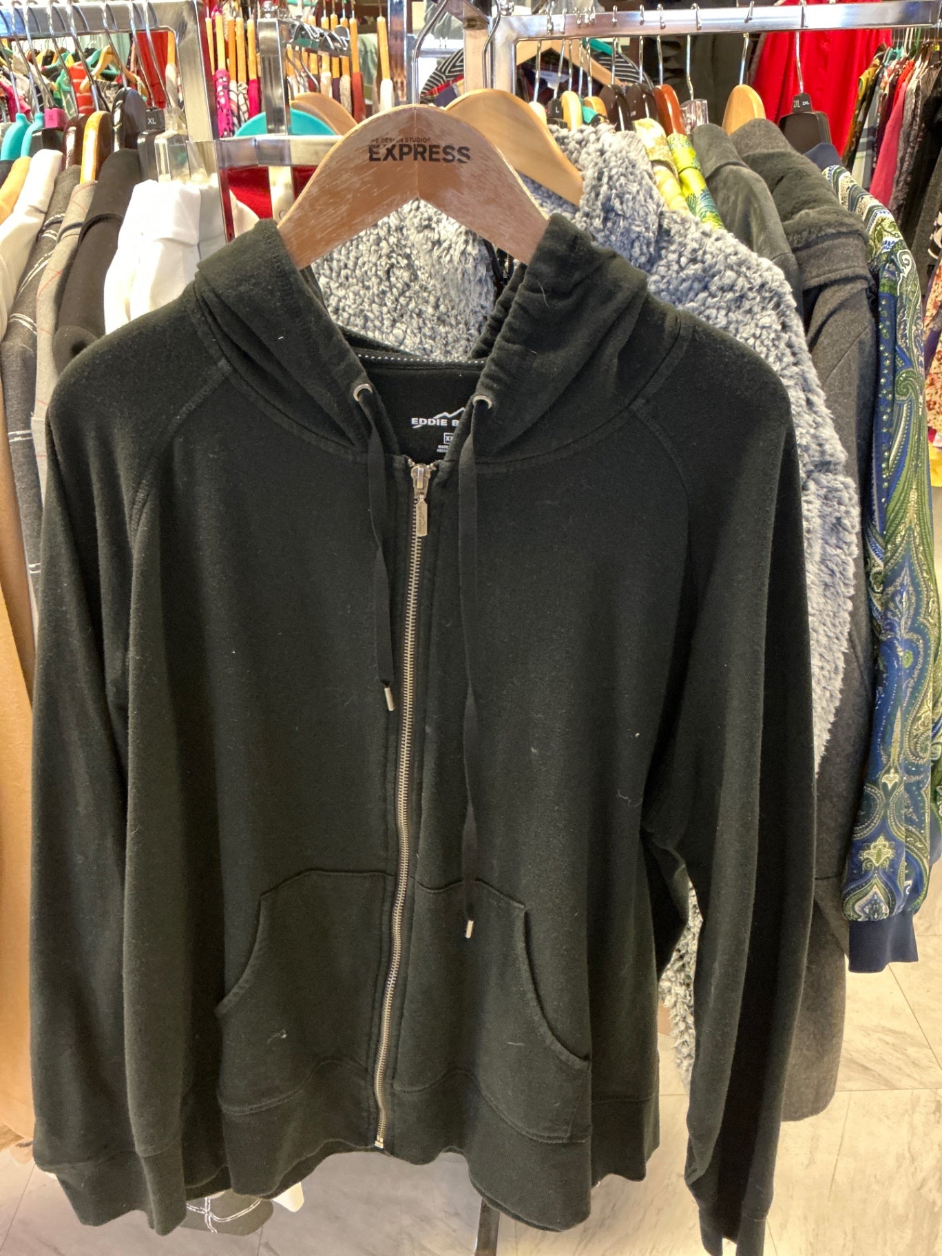 Eddie Bauer Hoodie XXL Black