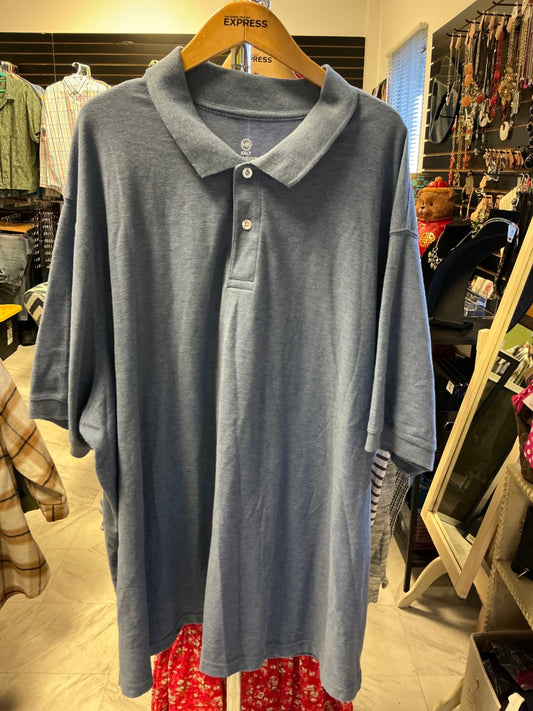 HB Polo Shirt 5XLT Blue