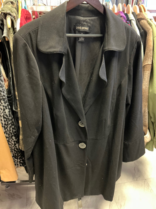 Lane Bryant Coat 28 Black