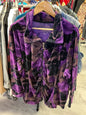 Onique Woman Jacket 3X Purple and Black