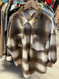 Terra & Sky Shacket 3X Brown and White
