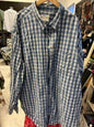 True Nation Button-Down Shirt 4XLT Blue and White