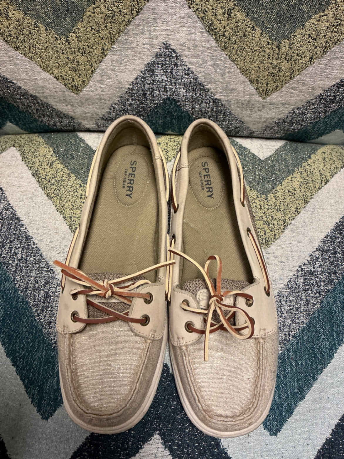 Sperry Boat Shoes 9 Beige