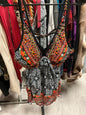 Unknown Swim Top 2X Multi-colored