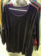 Tacera Long Sleeve Top 3X Dark Purple
