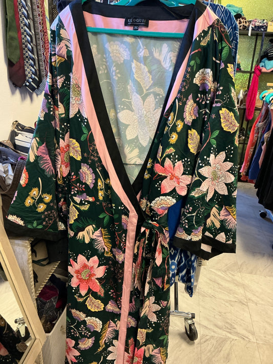 Eloquii Wrap Dress 26/28 Multicolored NWT