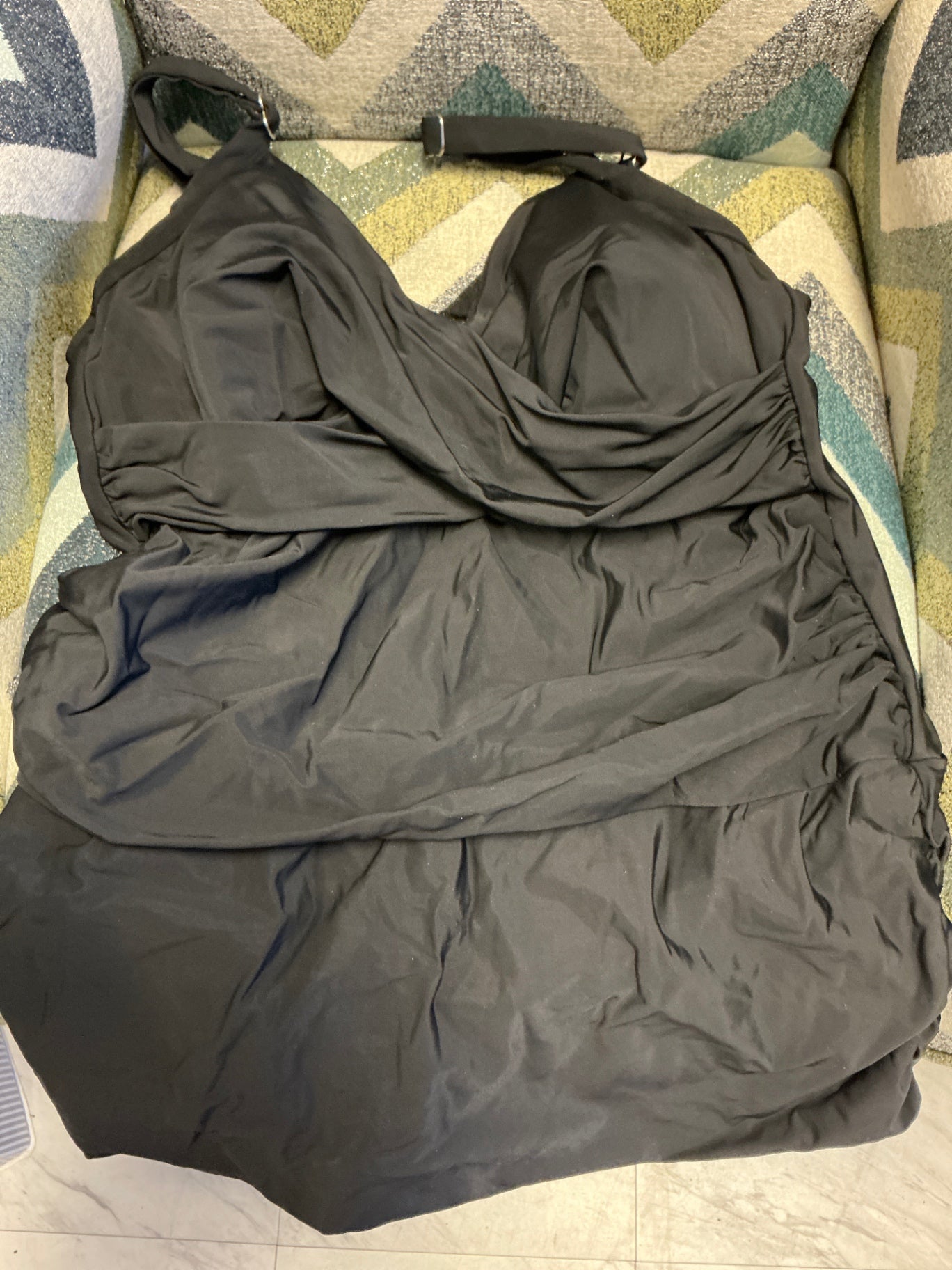 Croft & Barrow Swimsuit One Pc 24W Black NWT