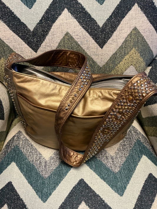 Ohh! Ashley Handbag Gold/Copper