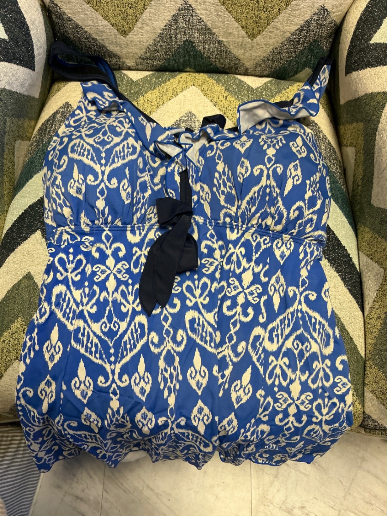 Unknown Tankini 24 Blue and White